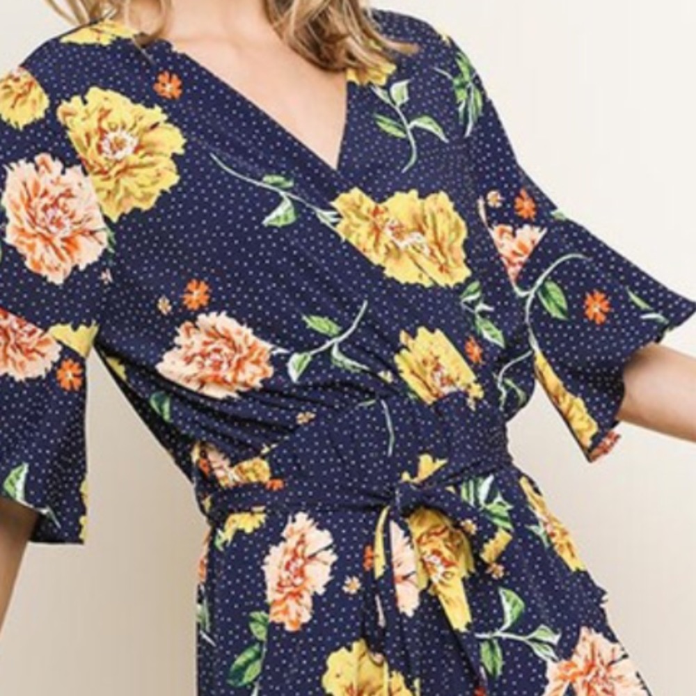 Blue Floral Dress